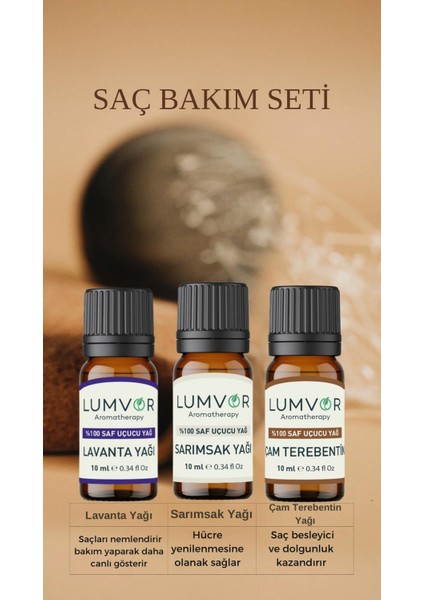 Saç Bakım Seti 3'lü Set (30ML)