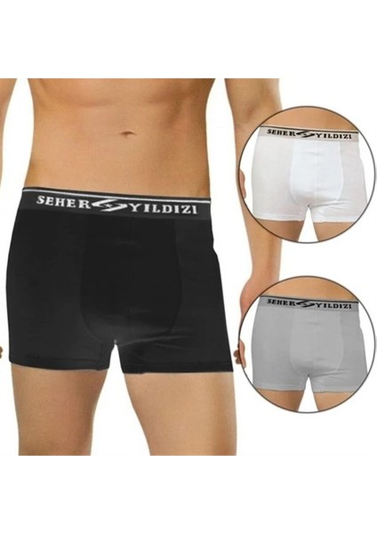 Erkek Likralı Elastan Boxer Pamuklu 6'lı Paket fiyatları