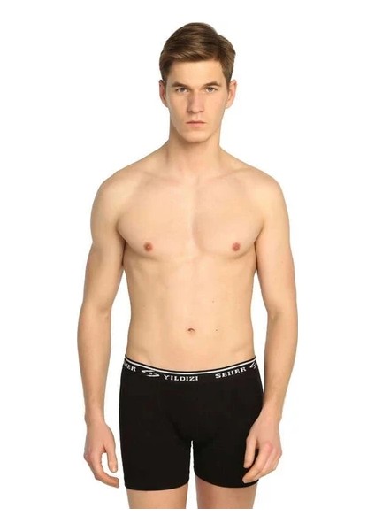 Erkek Likralı Elastan Boxer Pamuklu 6'lı Paket