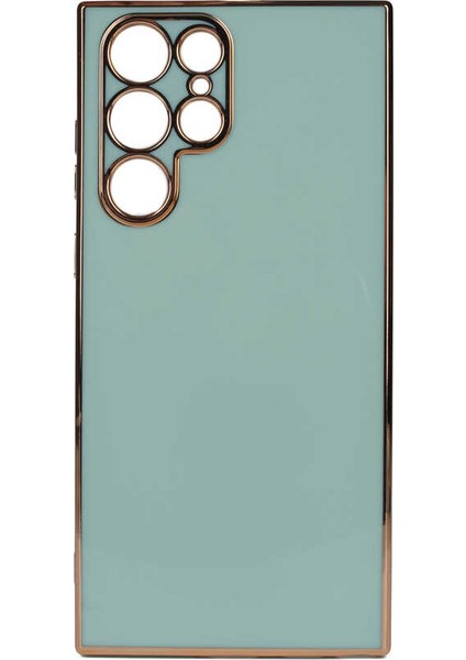 Samsung Galaxy S22 Ultra Kılıf Bark Kapak - Açık Yeşil