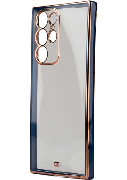 Samsung Galaxy S22 Ultra Kılıf Voit Clear Kapak - Lacivert