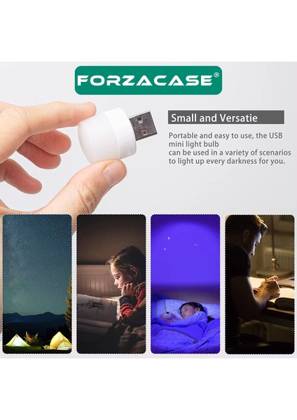 Mini USB LED Lamba Taşınabilir Adaptör Bağlantı, Powerbank Bağlantı Mini LED - FC710