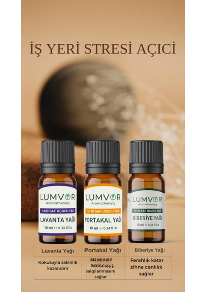 Iş Yeri Stres Açıcı 3'lü Set ( 30 ml )