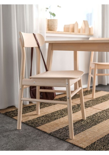 Ikea Rönnınge Ahşap Sandalye, Huş Naturel Renk 1 Adet