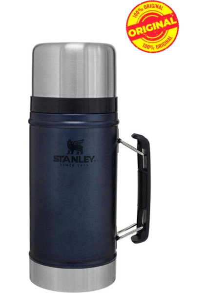 Klasik Vakumlu Çelik Yemek Termosu 0.94 Lt Lacivert % 100 Orjinal ( Ömür Boyu Gatanti )