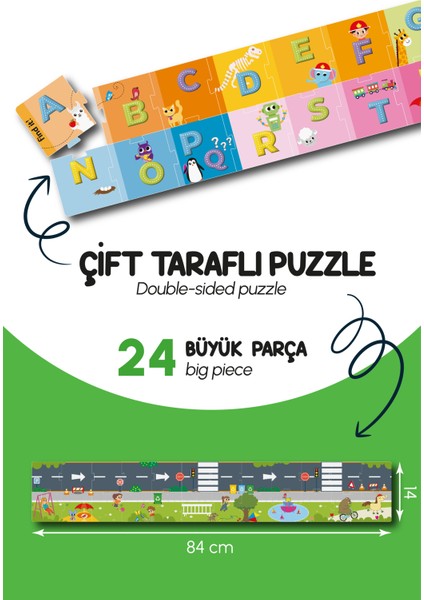 Abc Town İlk Kelimelerim Yaz Sil Eğitici Kitap Puzzle Oyun Seti Alphabet Street fiyatları