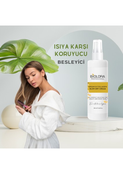 Çift Isı Koruyucu Etkili & Argan Collegen Fön Suyu Sprey 250ML. modelleri