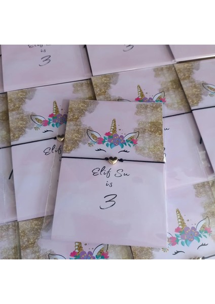 Kişiye Özel Kart Tasarımlı Kalp Şans Bilekliği (Söz,nişan,kına,nikah,düğün,doğum,doğumgünü..)Hediyeliği 24 Adet fiyatları