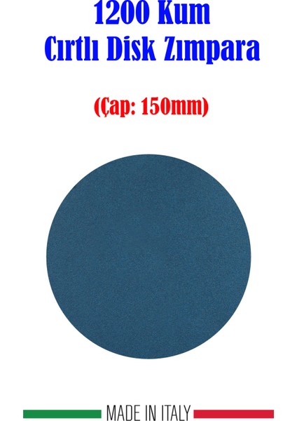 Su Geçirmez 1200 Kum Cırtlı Disk Film Zımpara 150MM 10 Adet