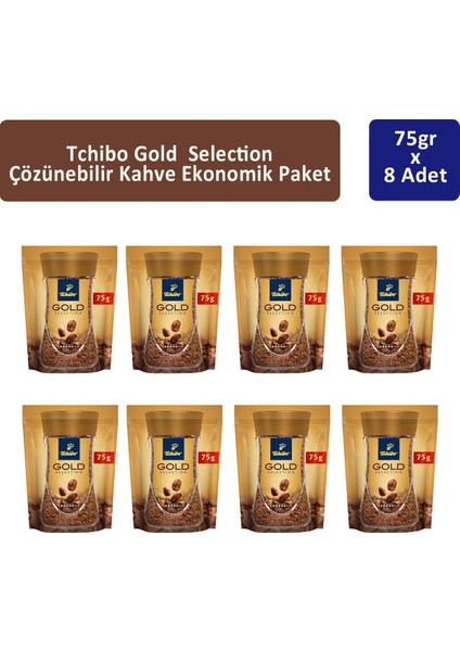 Gold Çözünebilir Kahve Ekonomik Paket 75 gr x 8 Adet fiyatları
