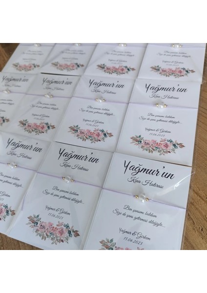 Kişiye Özel Kart Tasarımlı Inci Bileklik Hediyeliği (Söz,nişan,düğün,nikah,doğum,doğumgünü,bekarlığa Veda..) 50 Adet modelleri