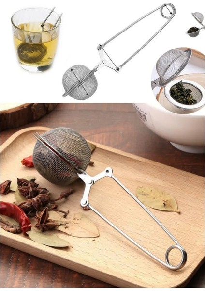 Makaslı Bitki Çayı Süzgeci