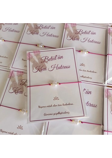 Kişiye Özel Kart Tasarımlı Inci Bileklik Hediyeliği (Söz,nişan,düğün,nikah,doğum,doğumgünü,bekarlığa Veda..) 50 Adet modelleri