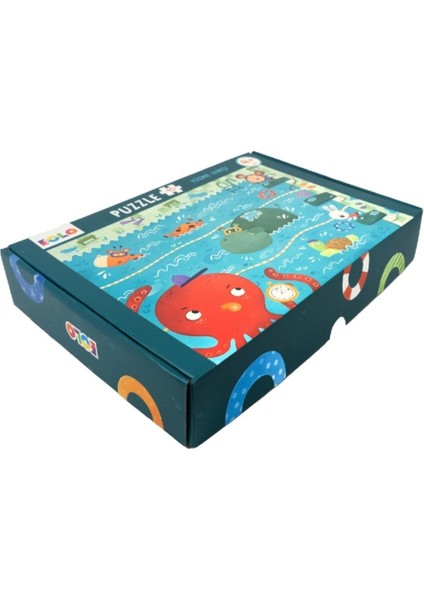 40 Parça Yer Puzzle – Yüzme Yarışı