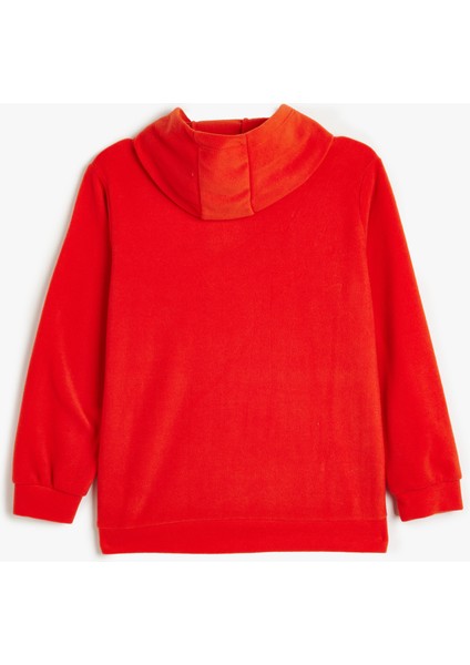 Kapşonlu Sweatshirt Baskılı Uzun Kollu fiyatları