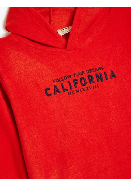 Kapşonlu Sweatshirt Baskılı Uzun Kollu modelleri