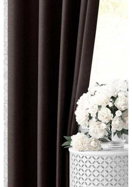 Koyu Kahverengi Blackout Karartma Güneşlik Perde fiyatları