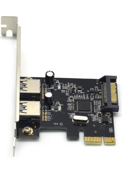 Pci-E Express USB 3.0 Hub 2 Port Molex Sata Çoklayıcı Çoğaltıcı