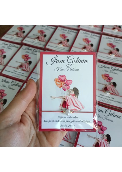 Kişiye Özel Kart Tasarımlı Inci Bileklik Hediyeliği (Söz,nişan,düğün,nikah,doğum,doğumgünü,bekarlığa Veda..) 50 Adet