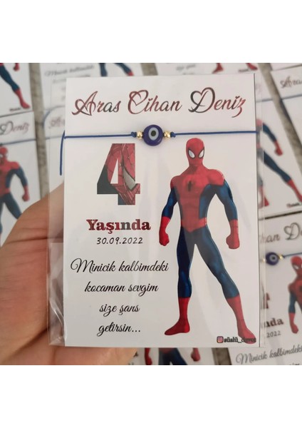 Süslü Davet Kişiye Özel Kart Tasarımlı Nazar Boncuklu Bileklik Hediyeliği (Söz,nişan,düğün,nikah,doğum,doğumgünü,bekarlığa Veda..) 24 Adet