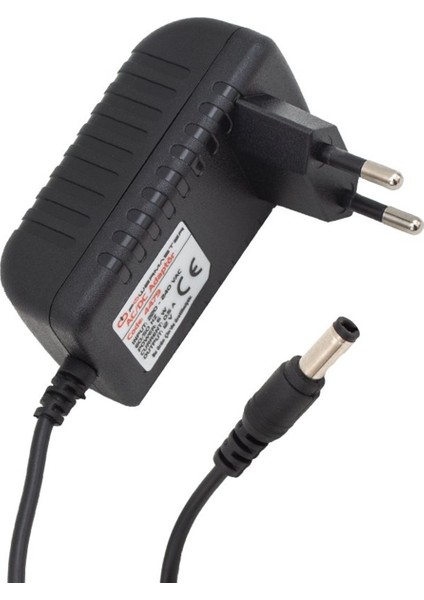 PM-4479 12 VOLT - 0.5 AMPER 5.5*2.5 MM UÇLU PLASTİK KASA PRİZ TİPİ ADAPTÖR