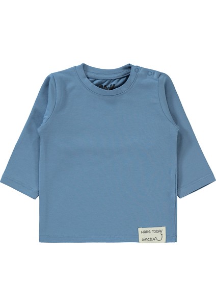 Civil Baby Erkek Bebek Sweatshirt 6-18 Ay Indigo