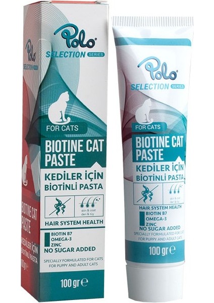 Biotin Cat Paste Kedi Tüy Tırnak Cilt Sağlığı Macun Vitamin Macunu Biotin 100GR