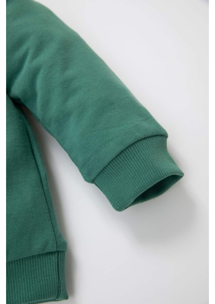 Erkek Bebek %100 Pamuk Bisiklet Yaka Basic Düz Sweatshirt A7343A524AU
