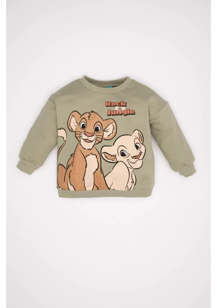 Erkek Bebek Disney Lion King Bisiklet Yaka Sweatshirt D2932A524WN