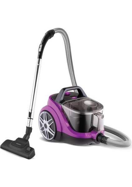 C Range Lucid Toz Torbasız Süpürge - Mor 500-1500 Watt 50 Hz / 60 Hz 2 Yıl 220 - 240 V 1500+ L Epa