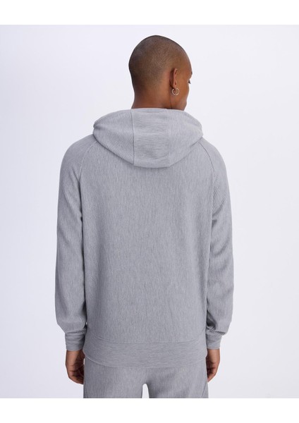 Rana Erkek Gri Oversize Fit Hoodie