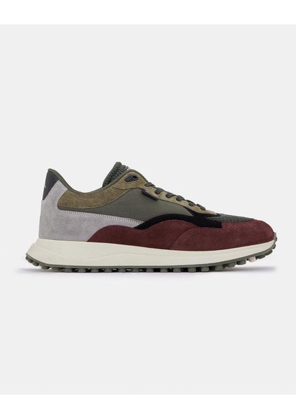 Vineford Erkek Yeşil-Bordo-Siyah Sneaker