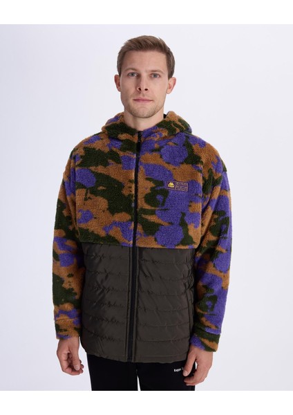 Authentic Alter Jacket Erkek Camel-Haki-Mor Regular Fit Sherpa
