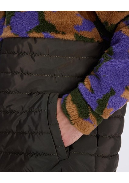 Authentic Alter Jacket Erkek Camel-Haki-Mor Regular Fit Sherpa