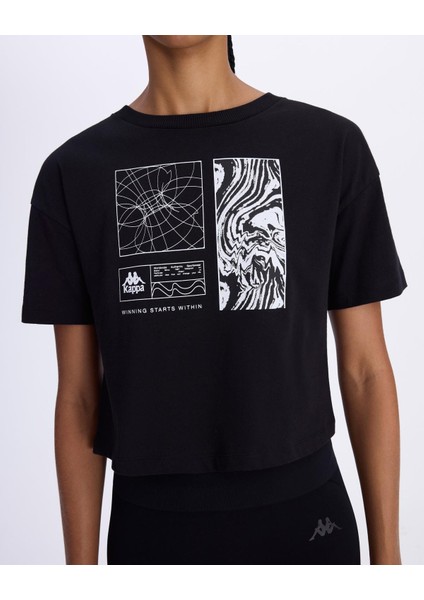 Authentic Asty Kadın Siyah Comfort Fit Tişört modelleri