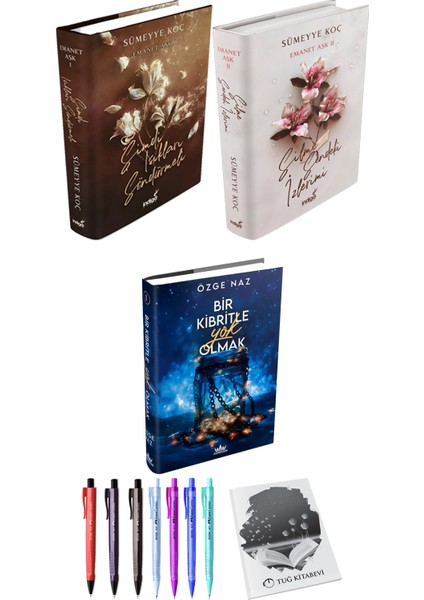 Emanet Aşk 1-2 - Bir Kibritle Yok Olmak 1 + Kalem + Not Defteri