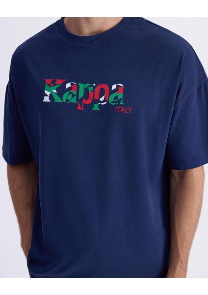 Authentic Italy T-Shirt Erkek Mavi Comfort Fit Tişört