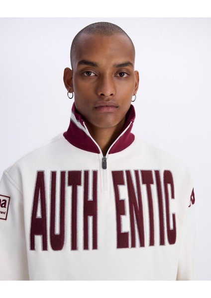 Authentic Eroi Tur Erkek Beyaz Regular Fit Fermuarlı Eşofman Üstü fiyatları
