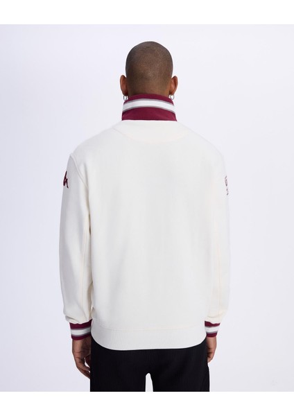 Authentic Eroi Tur Erkek Beyaz Regular Fit Fermuarlı Eşofman Üstü indirimleri