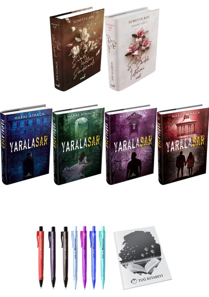 Emanet Aşk 1-2 - Yaralasar 1-2-3-4 + Kalem + Not Defteri