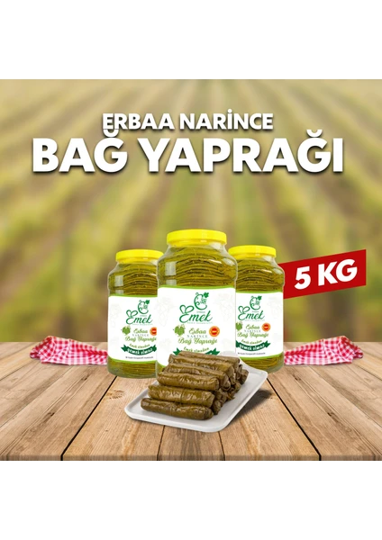 Emek Kadın Kooperatifi Tokat Erbaa Salamura Yaprak 5 kg