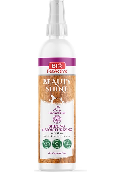 Beauty Shine Kedi Köpek Kıtık Açıcı Sprey Deri ve Tüy Bakımı Tüy Parlatıcı 100 ml