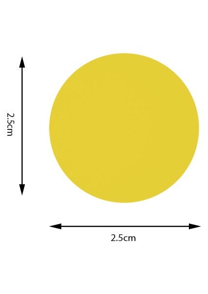 Şekilli Delgeç Daire 2.5 cm KM8810