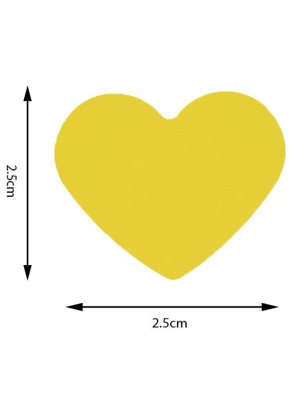 Şekilli Delgeç Kalp 2.5 cm KM8810