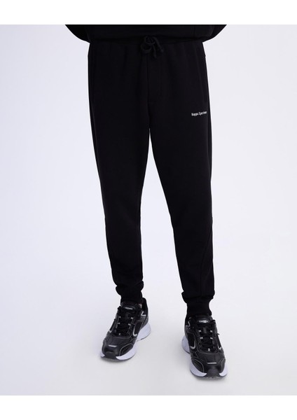 Authentic Alec Erkek Siyah Comfort Fit Eşofman Altı