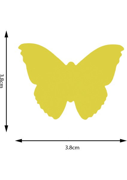 Şekilli Delgeç Kelebek 3.8 cm KM8815 fiyatları
