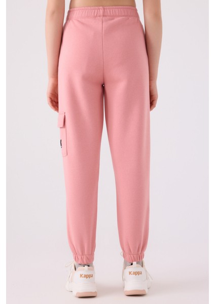 Kız Çocuk Eşofman Alt 382B1JW Retro Pembe