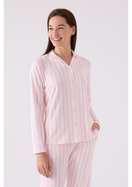 Kadın Gömlek Pijama AR3065 Pembe