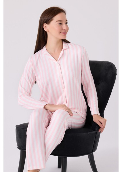 Kadın Gömlek Pijama AR3065 Pembe