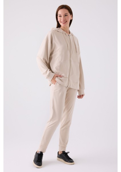 Kadın Uzun Kol Pijama Takım AR3111 Taş